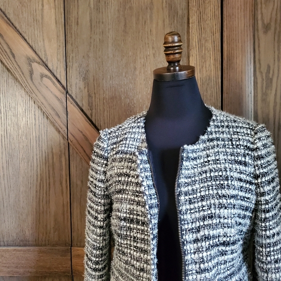 J. Crew Collection Silver Tweed Jacket - Picture 3 of 5